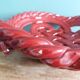 Fruit bowl, woven ceramic basket, Vallauris