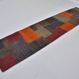 Colorful Vintage Wool Kilim Runner sku 3851