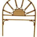 1970s rattan headboard from France