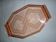 Art Deco pink glass transparent dish