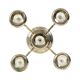 Vintage Candlestick Silver-Plated Metal Adjustable 20cm