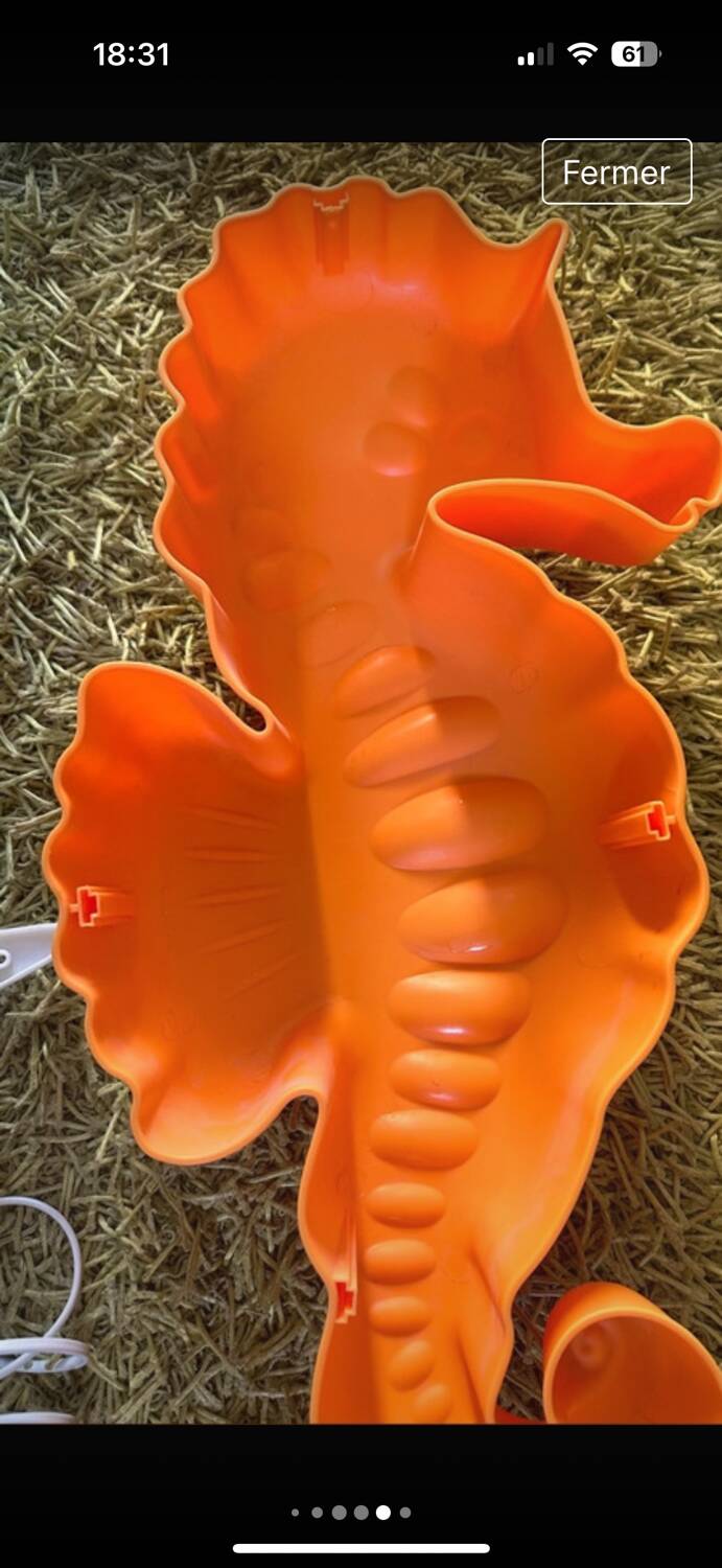 Seahorse wall light H 60 cm approximately
