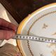 Antique Golden Plate Floral Décor Camaïeu KPM Berlin Royal Manufacture