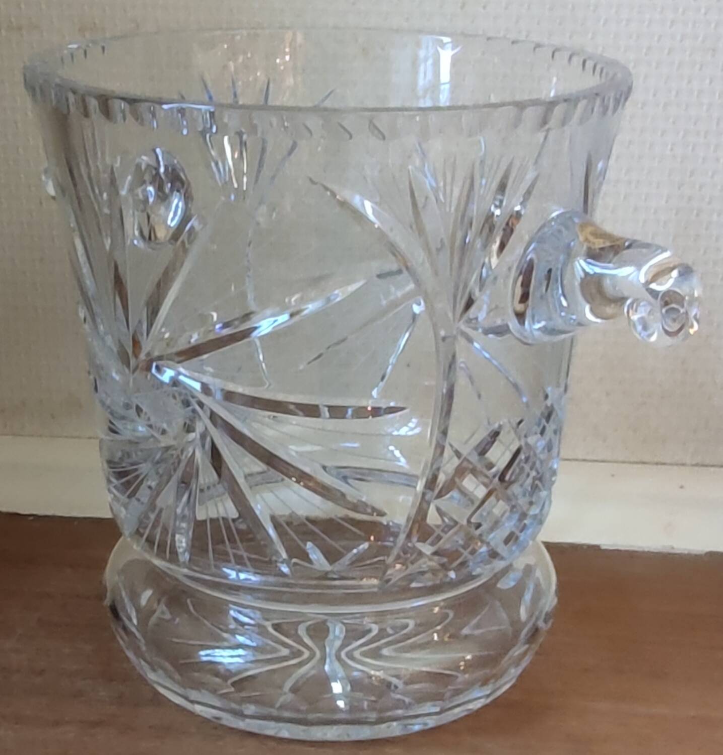 Old crystal champagne bucket Grand Dukes of Lorraine