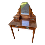 Polished 1930s walnut dressing table