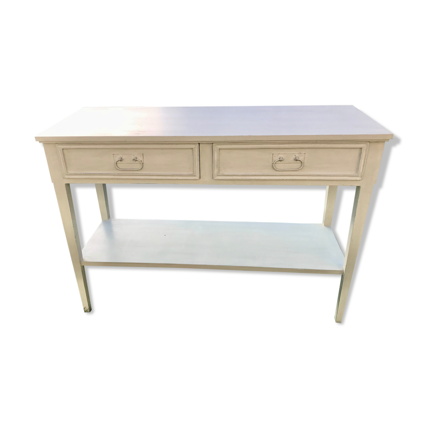 Ivory white console
