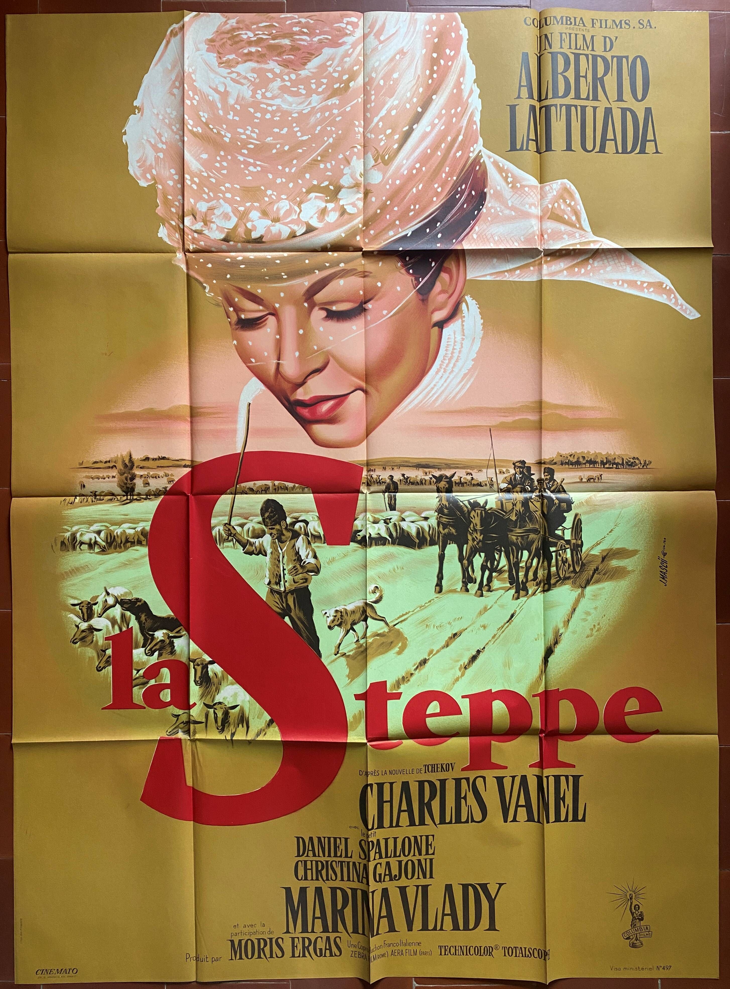 Original cinema poster "La Steppe" Marina Vlady 120x160cm 1962