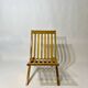 Vintage design solid wood scissor chairs from the 1970s