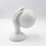 Handmade ceramic wall lamp from the 70s