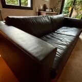 3-seater canapé in glazed calf leather