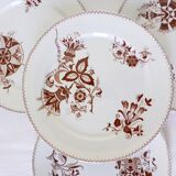 4 flat plates from Sarreguemines model Danish 210401