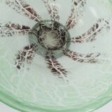 fantastic large WMF art deco ikora glass BOWL karl wiedmann 1930s green and
