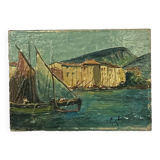 Small boats painting