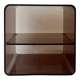 Side table/bedside table in smoked plexiglass, M.Dumas for Roche Bobois 1970