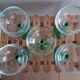 Verres à vin blanc pied vert