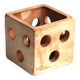 Ceramic cube candle holder by Raymonde Leduc, Vallauris, 1960s