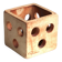 Ceramic cube candle holder by Raymonde Leduc, Vallauris, 1960s