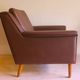 Dinish mid century lounge chair in cognac coloured leather, 1960s