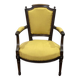 Louis XVI style armchair in beech, late 19th century