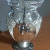 Miniature silver and crystal vase