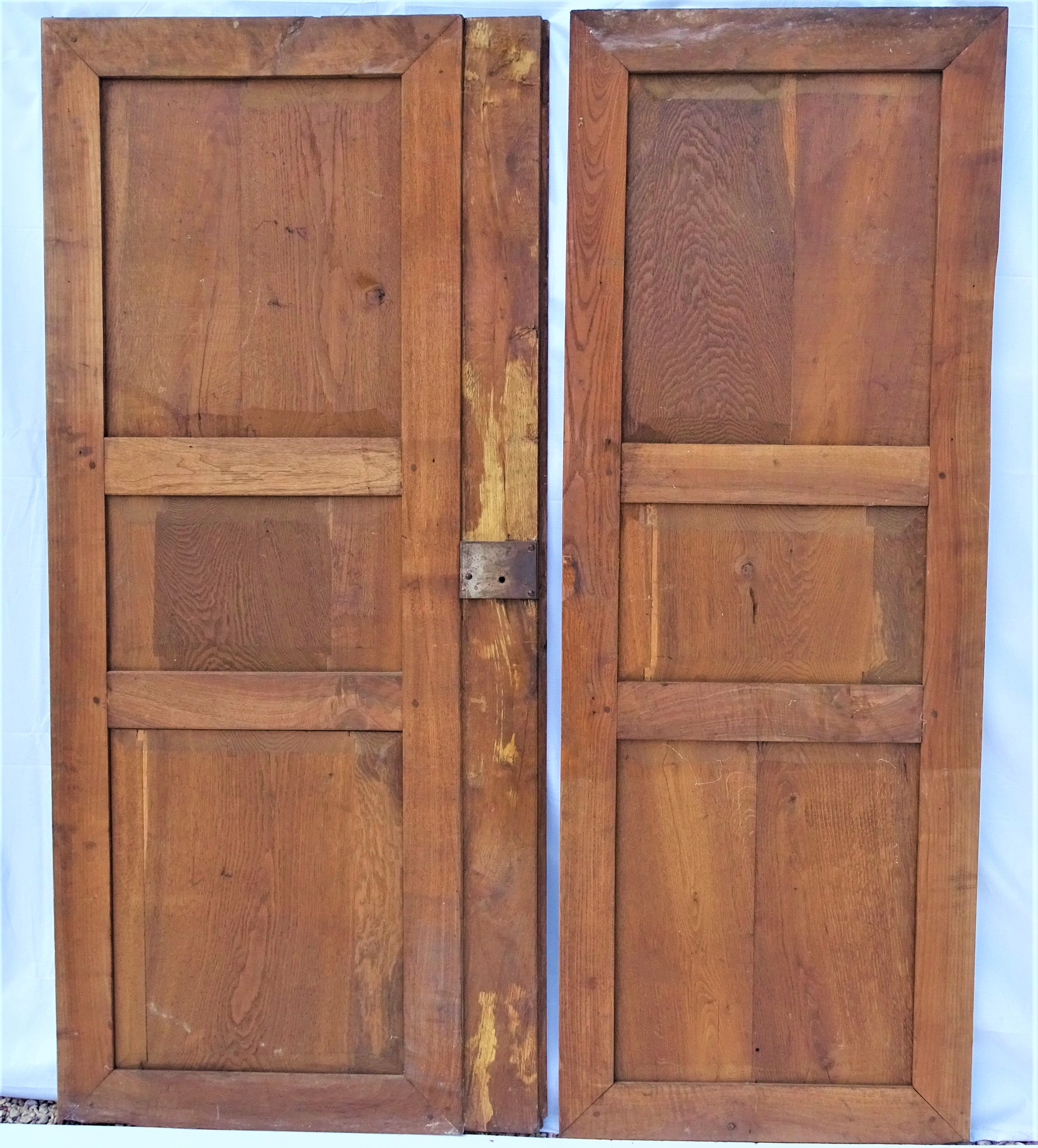 Pair of antique cabinet doors