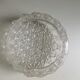 Ceiling lamp vintage molded glass faceted