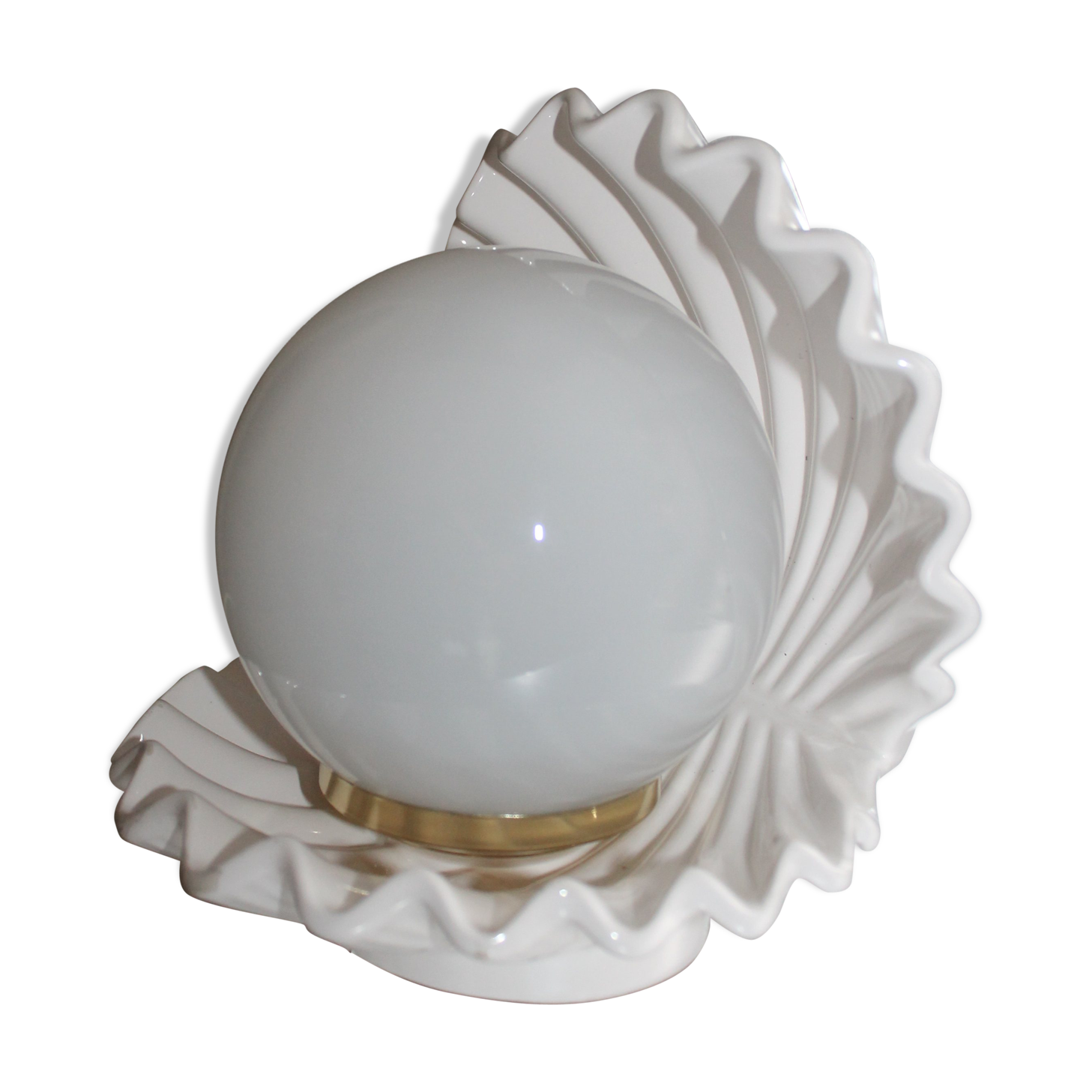 Vintage shell lamp 1980