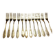 12 silver-plated metal forks by Félix Frères