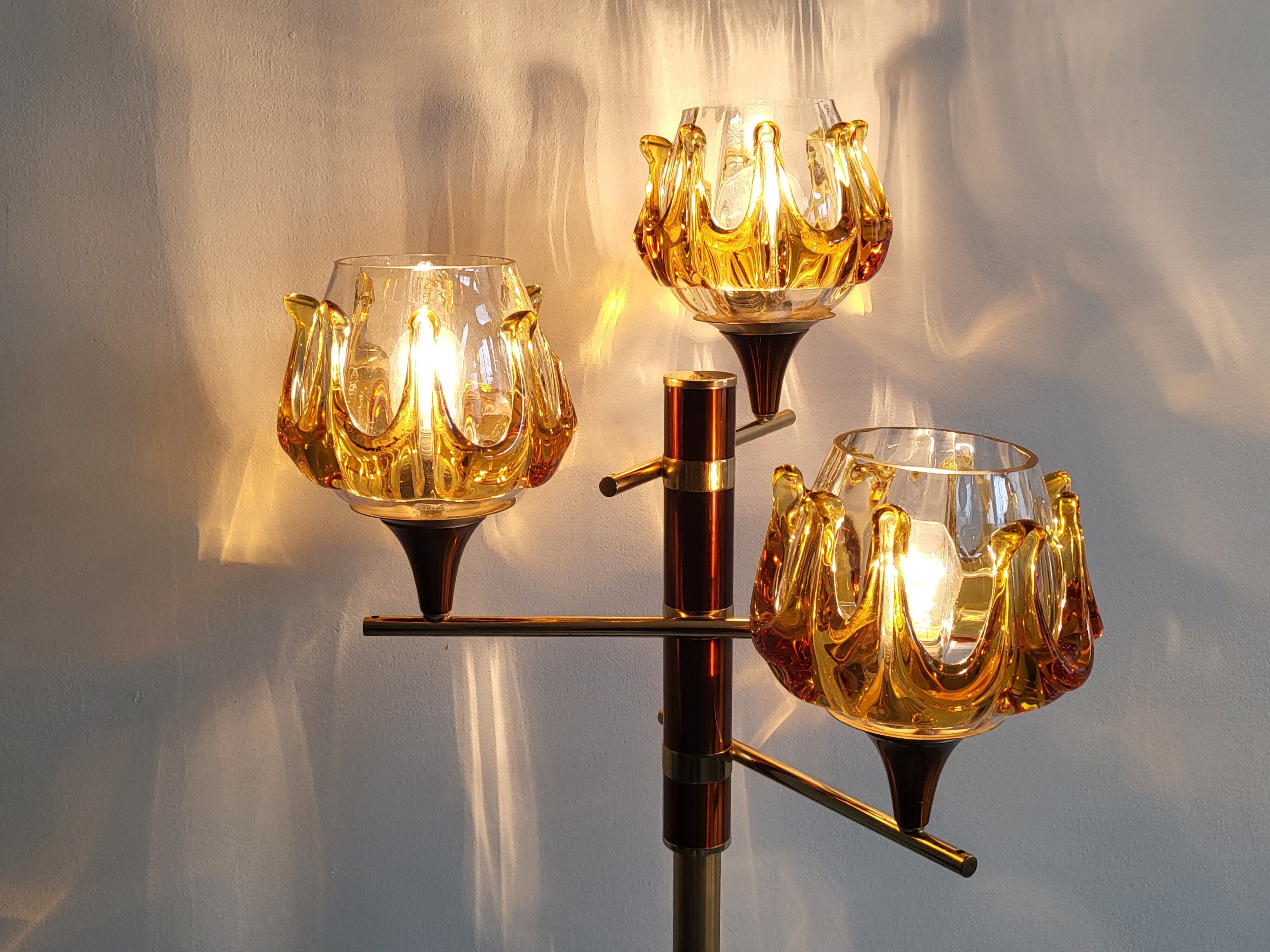 Vintage Oberglas Austria floor lamp 1970