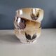 Trio of vintage stoneware bowls