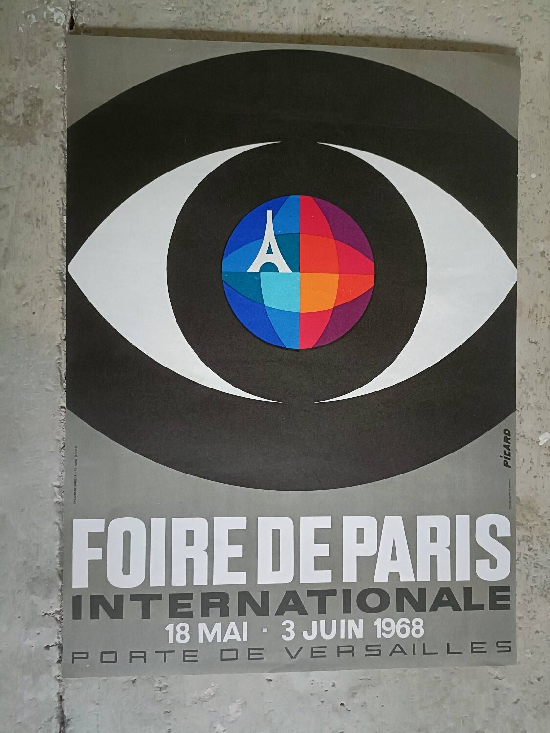 Original poster 1968 Paris Fair