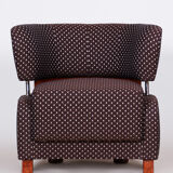 Avant-garde armchair made in 1920s france. fully restored