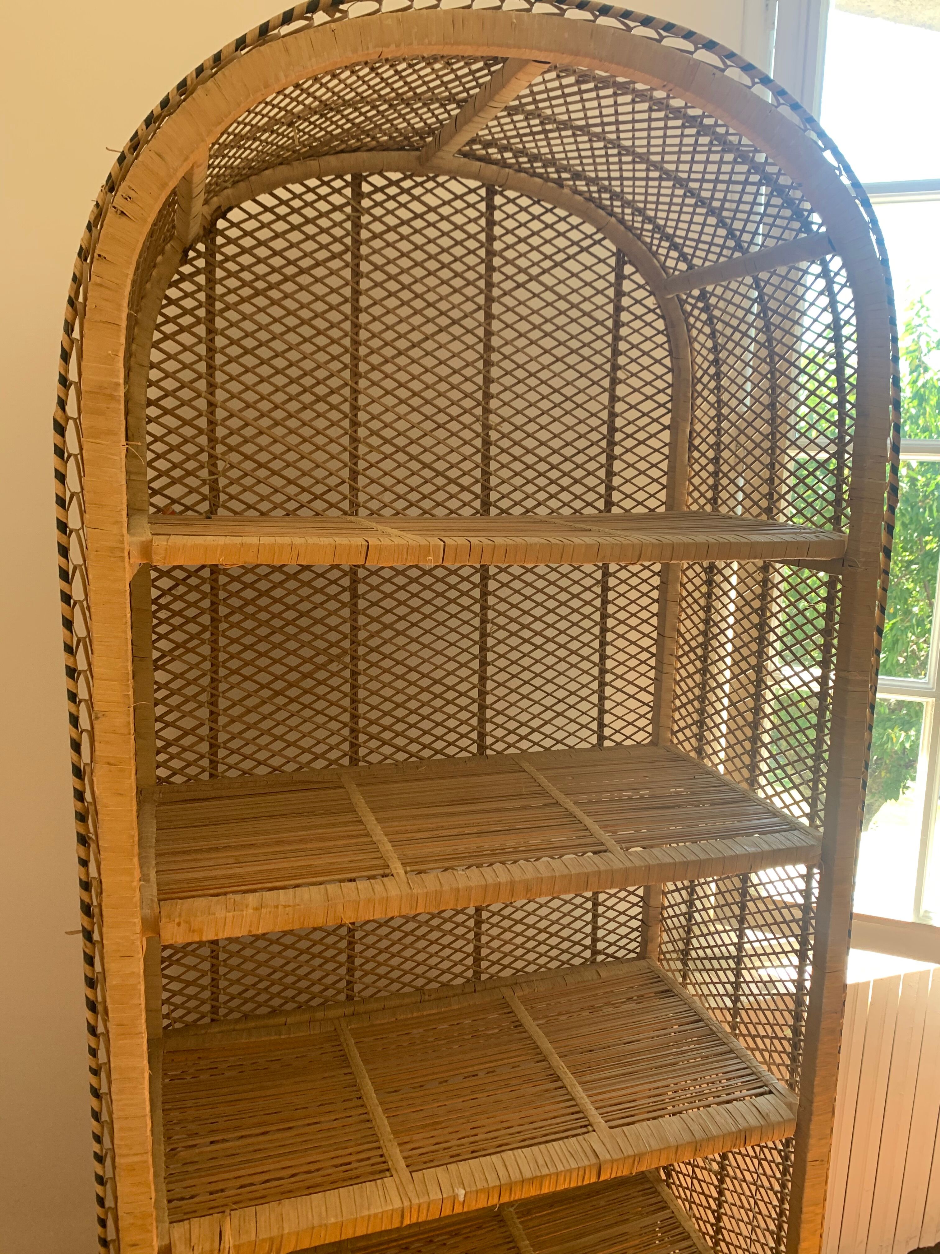 Emmanuelle rattan shelf
