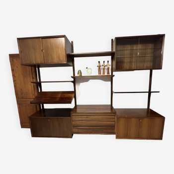 Danish 1960 teak wall unit by Poul Cadovius