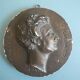 plaster medallion Louvre Museum 19th century Emile Deschamps David Angers 1829 medal