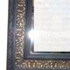 Mirror frame old 80x68 cm wood and stucco restyled black and gold