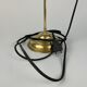 Art deco adjustable brass bankers table lamp, 1920's