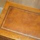 Victorian oak desk with hand-dyed leather.