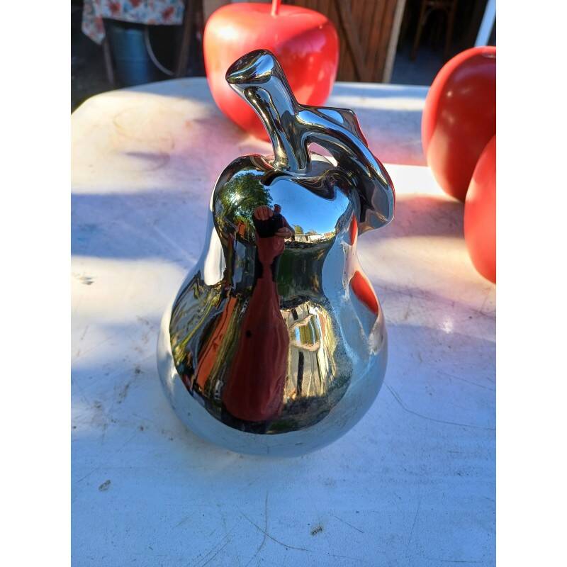 Vintage fruit set in resin and earthenware