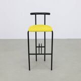 4x Postmodern Barstool in Memphis Style, 1980s