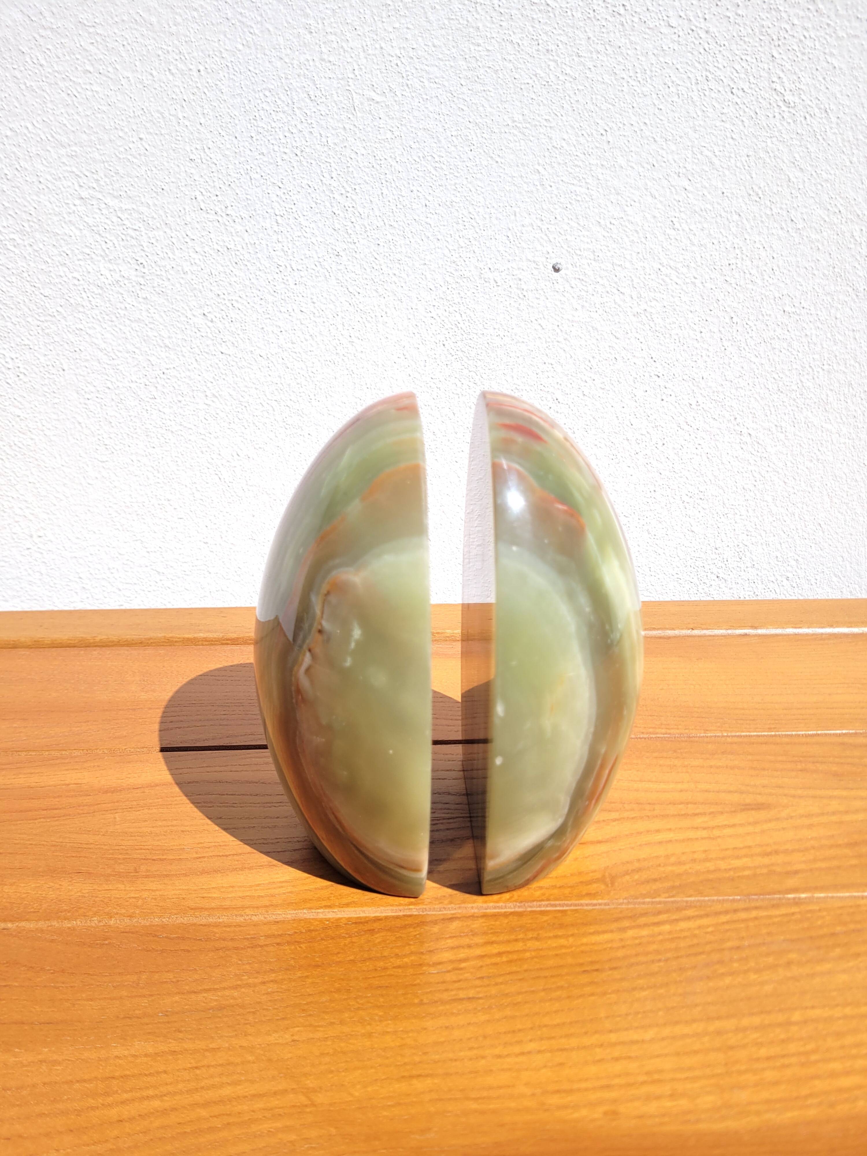 Pair of Onyx stone bookends