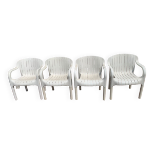4 fauteuils jardin allibert