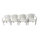 4 armchairs garden allibert Pierre Paulin "dangari"