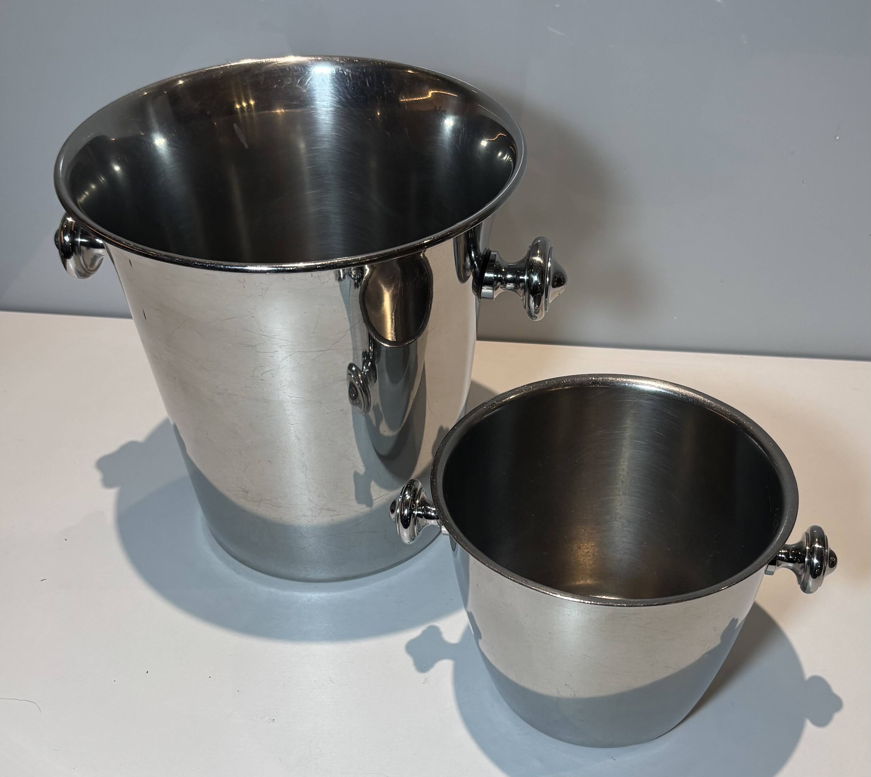 Set of 2 WMF "Hotel Germany" Champagne Coolers Stainless Steel