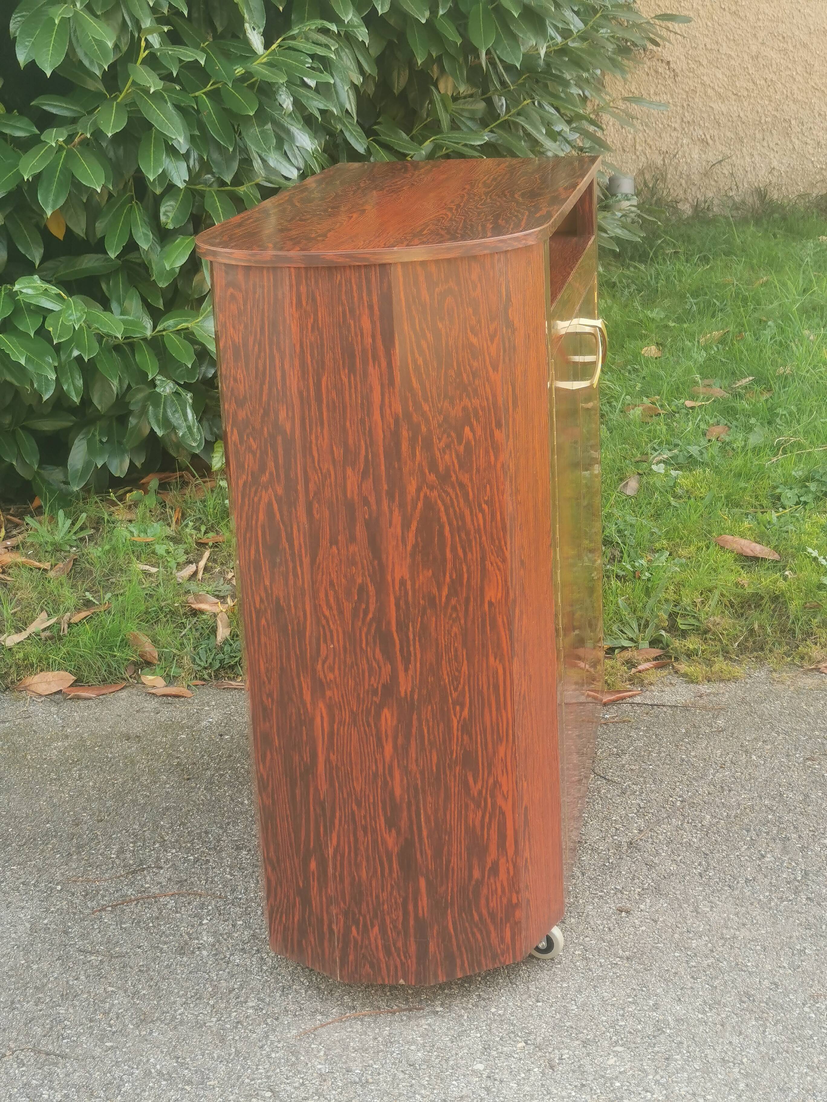 Vintage desktop furniture "flamed mahogany"