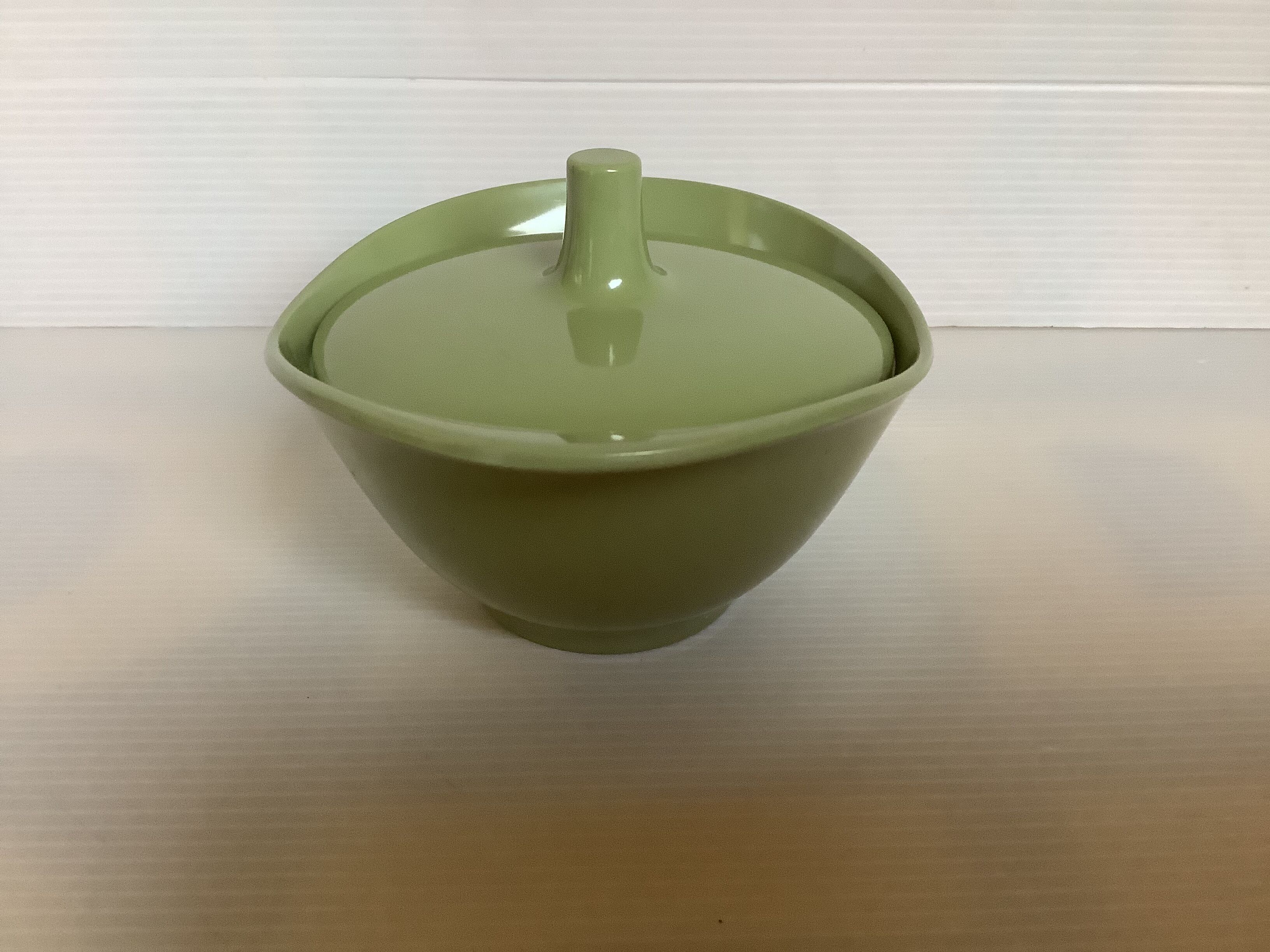 Designer khaki green sugar bowl