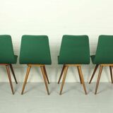 Set of 4 Teak Dining Chairs by van Os, 1950s