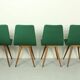 Set of 4 Teak Dining Chairs by van Os, 1950s