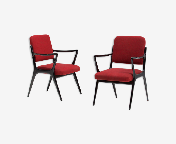 Paire de fauteuils par Alfred Hendrickx pour Belform