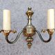 Vintage pair of bronze wall lights by J. Sommer, 1960s.